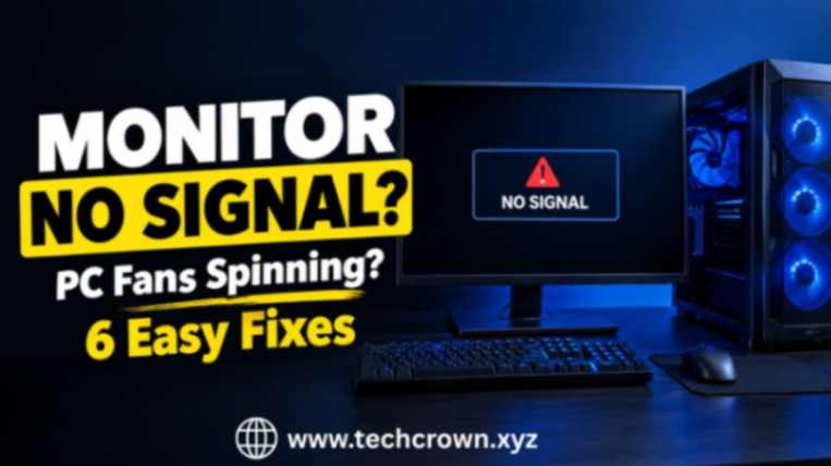 How to fix when monitor displays no signal but pc is on