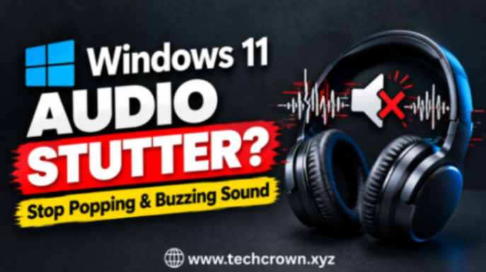 Fixing audio stuttering and crackling in Windows 11 sound control panel